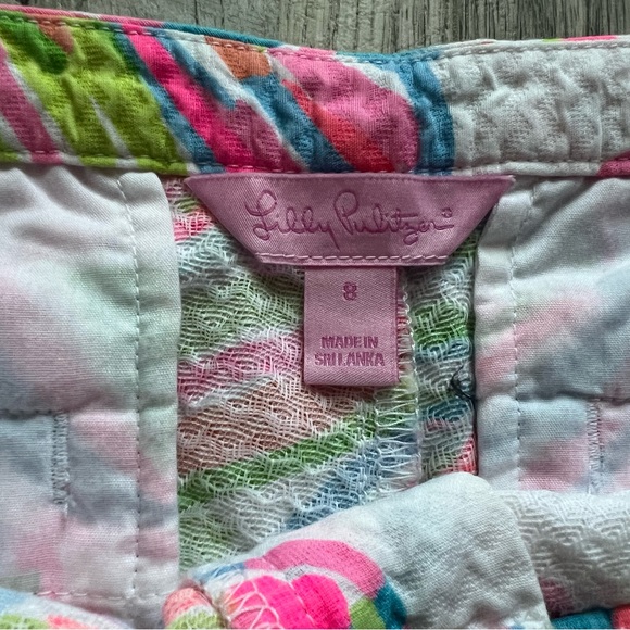 Lilly Pulitzer Resort White Adie Shellabrate Shorts Size 8 - Picture 4 of 5